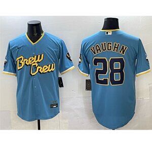 Mens Youths Kids Andrew Vaughn Blue Stitched Jersey